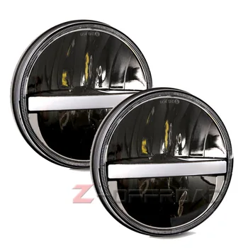 

7Inch LED Car Headlight Projector Headlamp with White DRL&Amber Turn Signal for Jeep Wrangler Lada Niva Land Rover Hummer H1