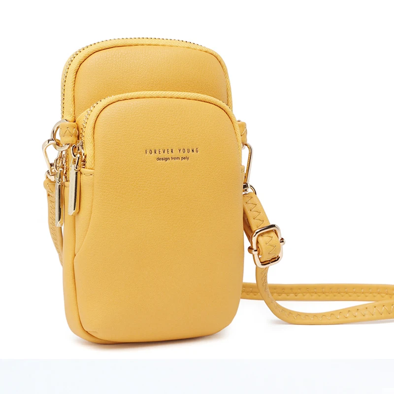 

DXH 2019 New Fashion Shoulder Bag Women Girls Small Wallet Purse Leather Casual Coin Cell Phone Pouch Mini Crossbody Retro Bag