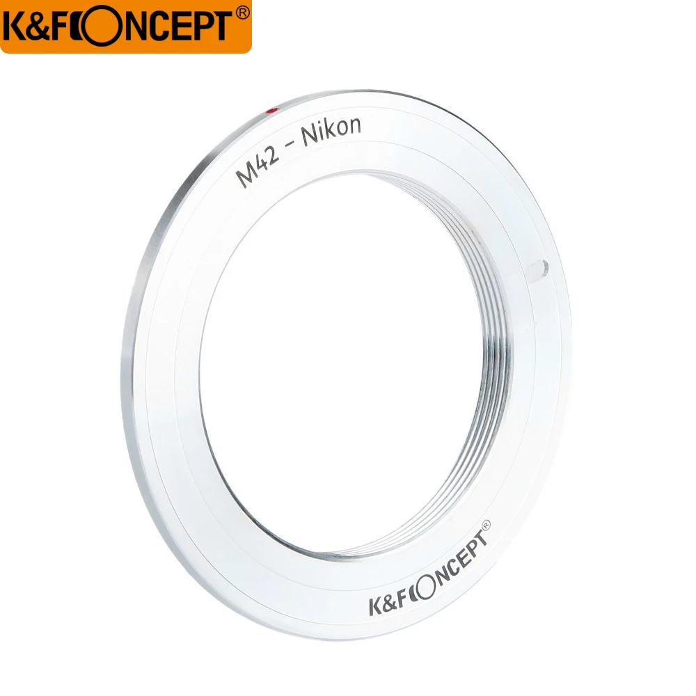 K&F Concept Адаптер переходное кольцо переходник для M42 Объектива на Nikon F Mount фотоаппарата