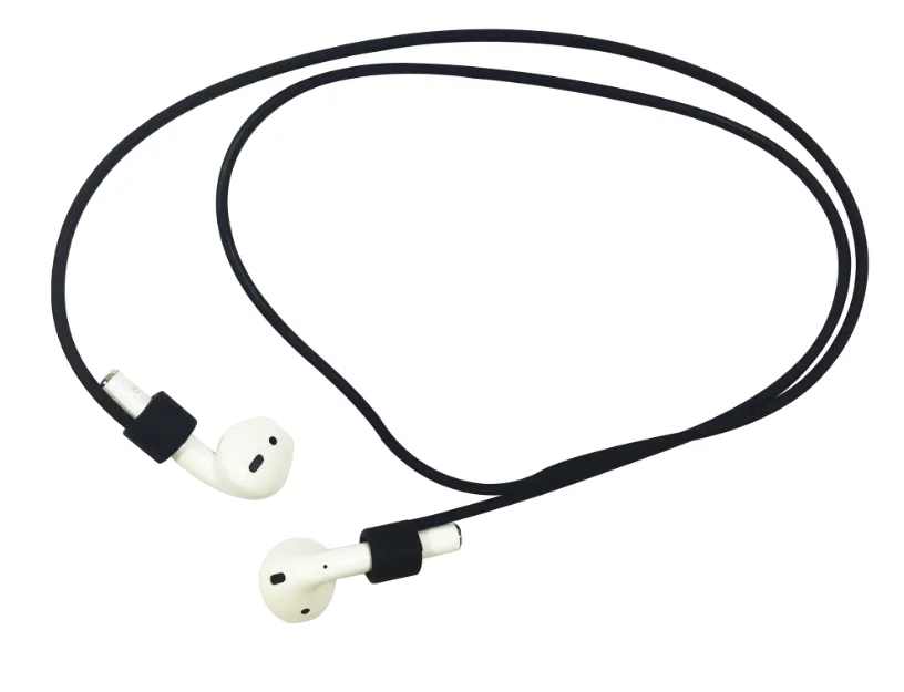 

Anti-Lost Silicone Earphone Rope Holder Cable For iphone X 8 7 AirPods Wireless Bluetooth Headphone Neck Strap Cord String