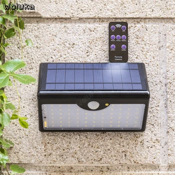 

street lamp outdoor courtyard Solar wall lamp with remote waterproof garden villa human sensor lighting CD50 W01