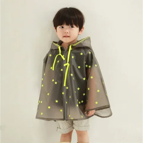 NewArrival/Модная верхняя флуоресцентная куртка для дождливой погоды; плотный детский плащ «летучая мышь»; длинное уличное пончо; Детское пальто для дождливой погоды