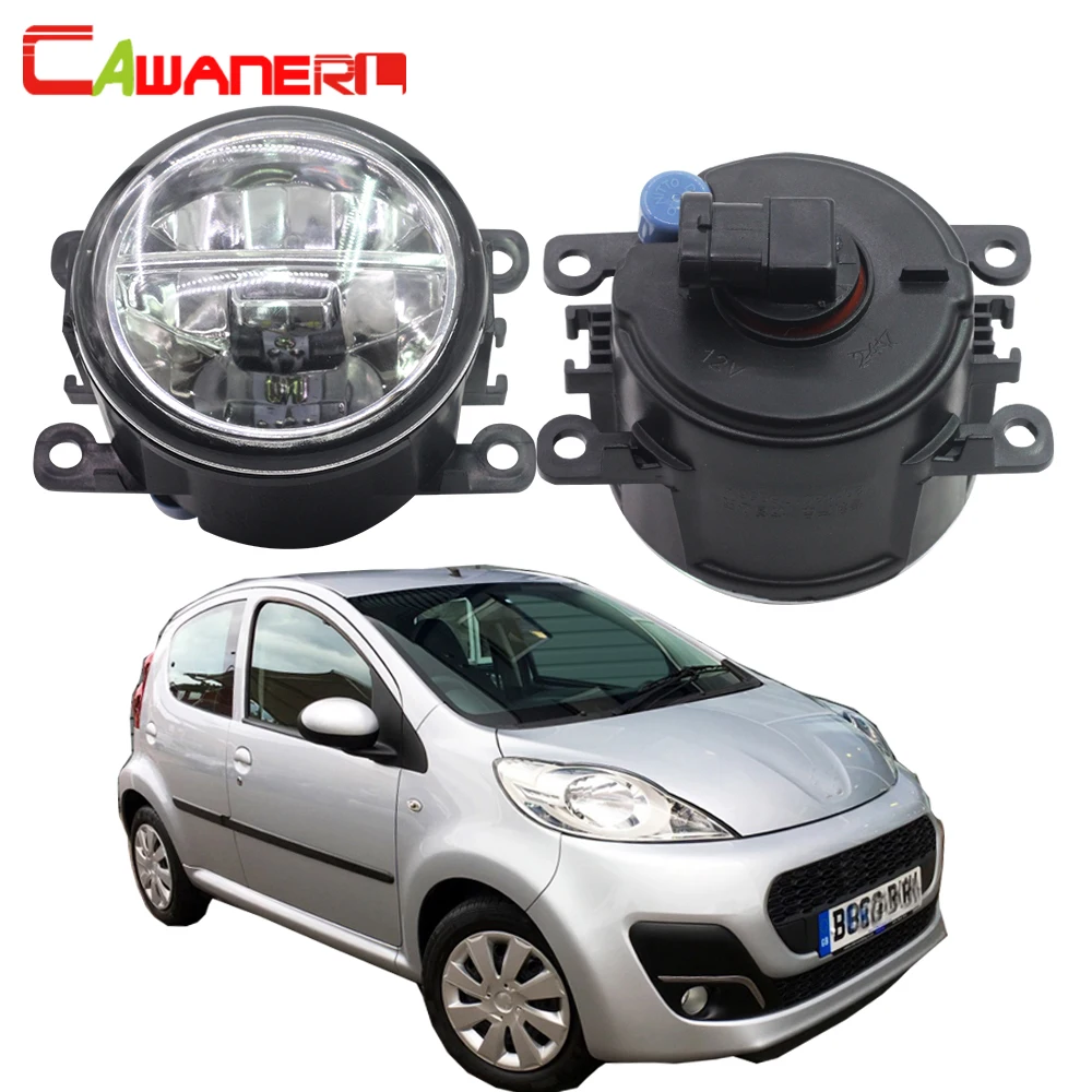 Cawanerl For Peugeot 107 Hatchback 2005 Up Car LED Fog Light 4000LM