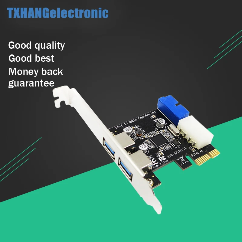 

2 Ports PCI Express USB 3.0 Front Panel with Control Card Adapter 4-Pin & 20 Pin #H029#