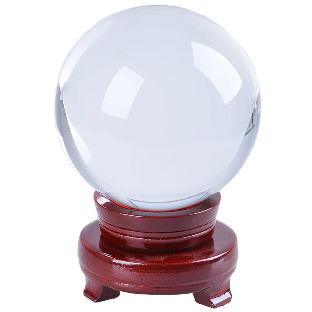 12 Cm Sfera Di Cristallo Trasparente Bianco Trasparente 120mm Sfera Di Vetro Con Base In Legno E Contenitore Di Regalo Sphere Glass Sphere Ballsphere Box Aliexpress