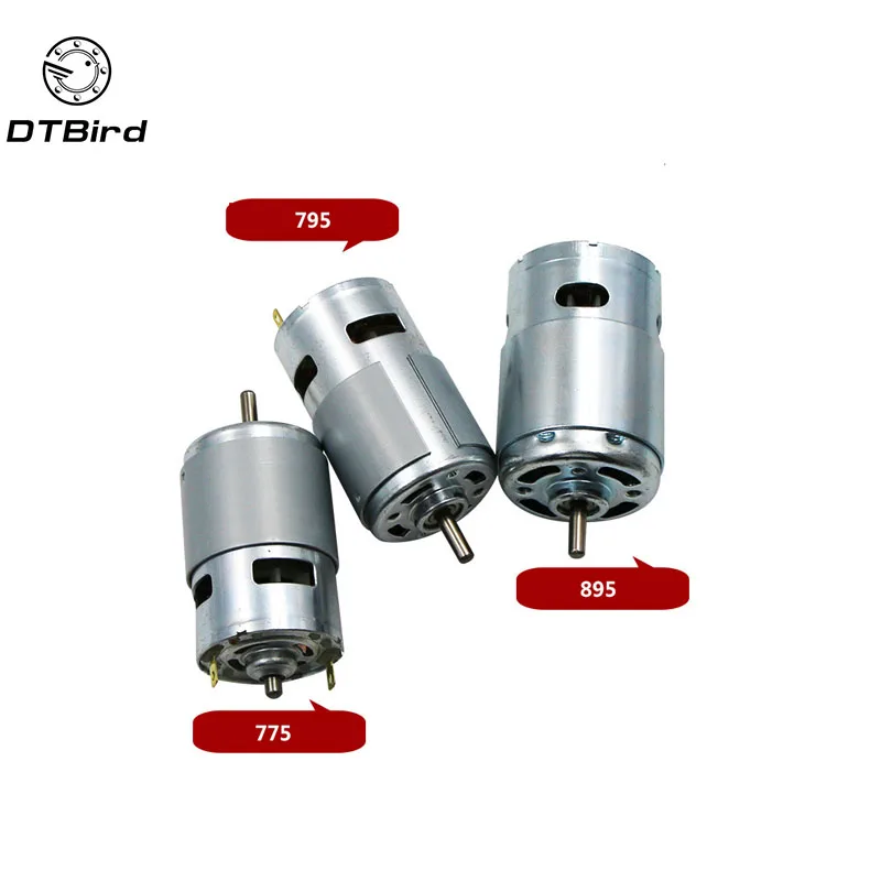 775 795 895 DC Электродвигатель шпинделя для сверления 12V щетка Dc двигатели Rs