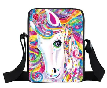 

Fantasy Animal Colorful Unicorn Mini Messenger Bag Girls Bookbag Boys School Bags Kids Book Bag Shoulder Bags Best Gift