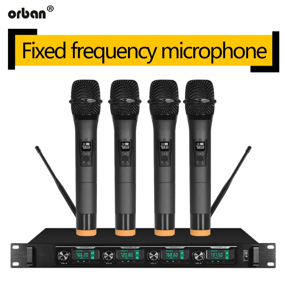 

Handheld wireless microphone system lavalier wireless microphone home karaoke OK microphone performances
