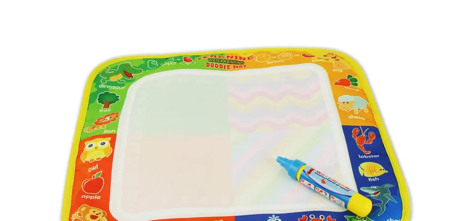 Игрушки для рисования водный коврик для рисования 29*29,5 см доска для рисования и письма каракули с волшебной ручкой Нетоксичная доска для рисования для детей