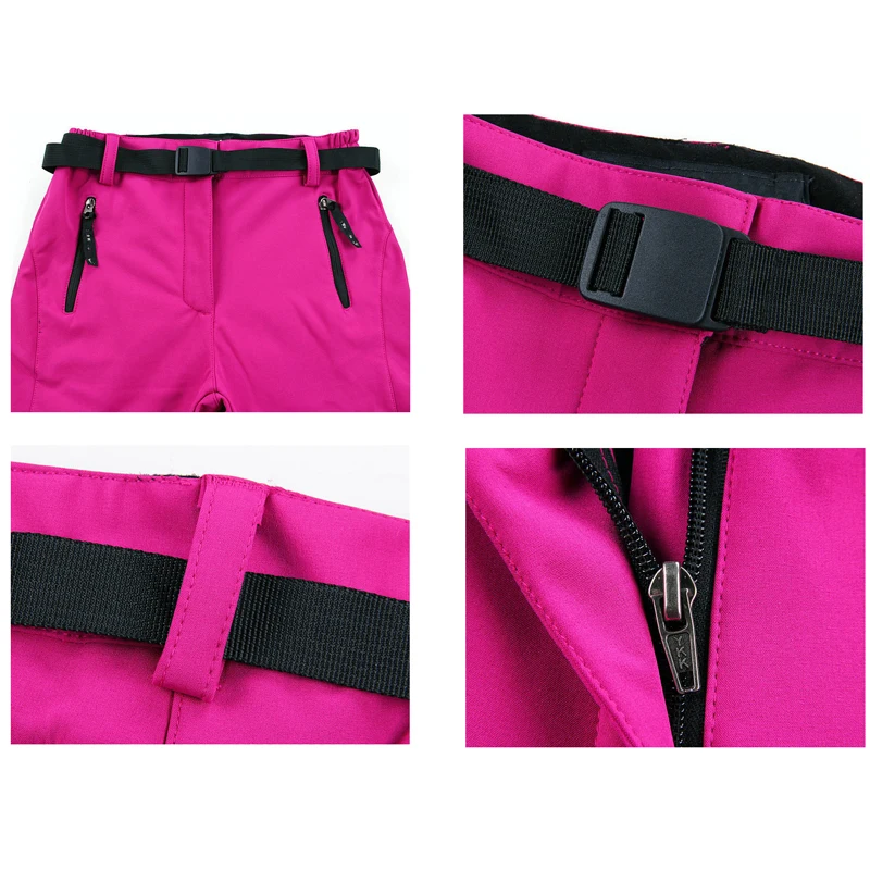 RAY GRACE de invierno de las mujeres Camping senderismo pantalones de lana suave al aire libre Pantalones de deporte para escalada Trekking Mujer RAY GRACE de invierno de las mujeres Camping senderismo pantalones de lana suave al aire libre Pantalones de deporte para escalada Trekking Mujer