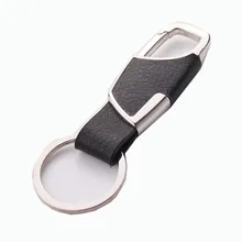 Мужской креативный кожаный ремешок металлический брелок автомобильный брелок