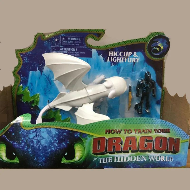 

In Stock Light Fury How to Train Your Dragon 3 light Fury Toothless Dolls DecorationToy Dragon Action Figures Christmas Gift