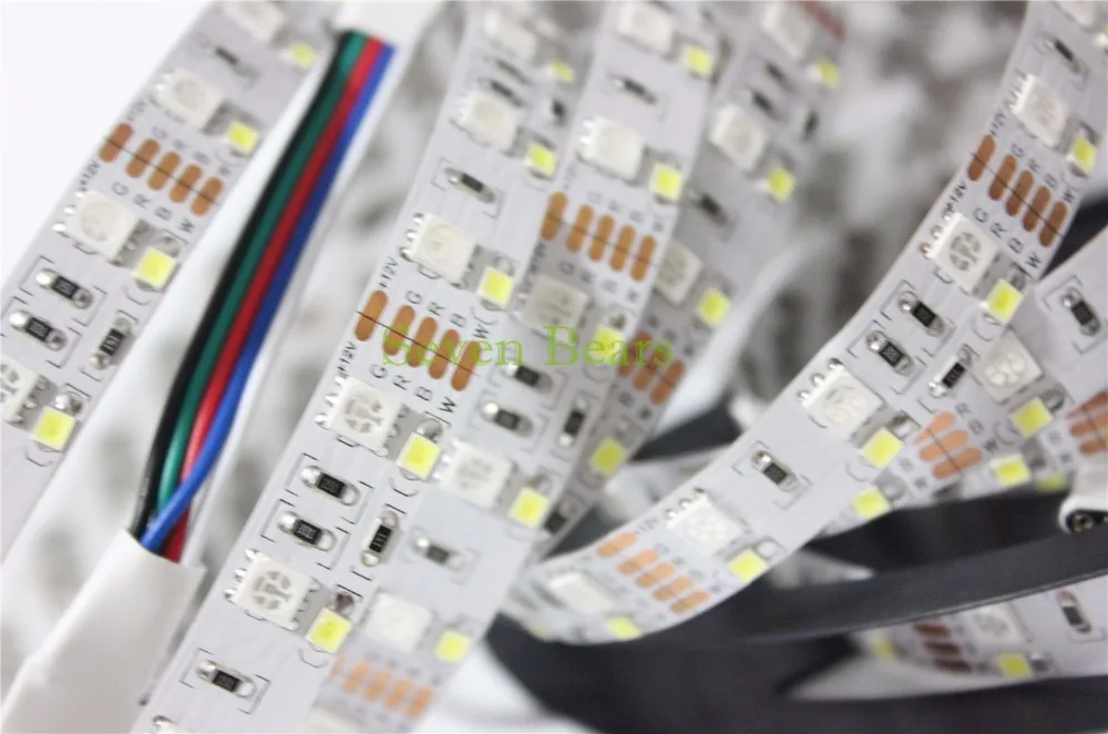 Двухрядная Светодиодная лента RGBW RGBWW 5050 RGB + 2835 белый/теплый белый цвет 12 в пост.