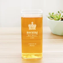 Homadise в скандинавском стиле чашки квадратной формы высокоборосиликатное Термостойкое стекло чашка для воды бытовая Питьевая Бутылка для кофе