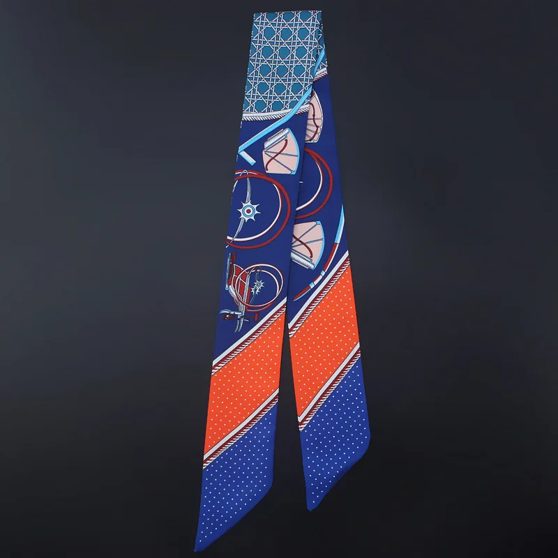 

Luxury Brand Women Lady Bag Handbag Small Twill Silk Scarf Dot Ribbon Tie Headband Neck Decoration Hair Accessories M316