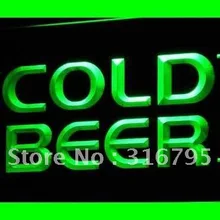 I348 холодный пивной бар Пивной клуб Открытый светодиодный неоновый свет вывеска вкл/выкл переключатель 20+ цвета 5 размеров