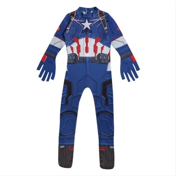

Avengers 4 Endgame Captain American Outfit Cosplay Costume New Children Outfit Whole Set For Halloween Carnival Party