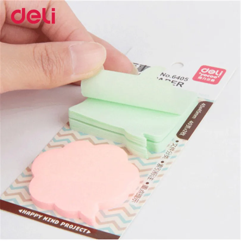 Deli 80 листов корейские Стикеры для заметок креативный блокнот Filofax блокноты