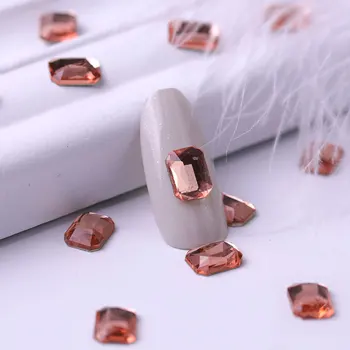 

10 pieces Nail Rhinestone Rectangle Flat Back Crystal Shiny 3D Rhinestone Gemstone Manicure Nail Art Decoration charms jewelry