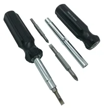 Julydream 1 шт. 6 в 1 многофункциональная отвертка быстрая замена отвертка шлицевая 3/1", 9/32" Phillips#1,#2 отвертка 1/", 5/16"