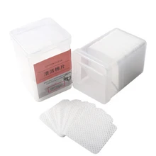 170pcs Lint-Free Paper Cotton Wipes Eyelash Glue Remover Wipe The Mouth Of The Glue Bottle Prevent Clogging Glue Cleaner Pads
