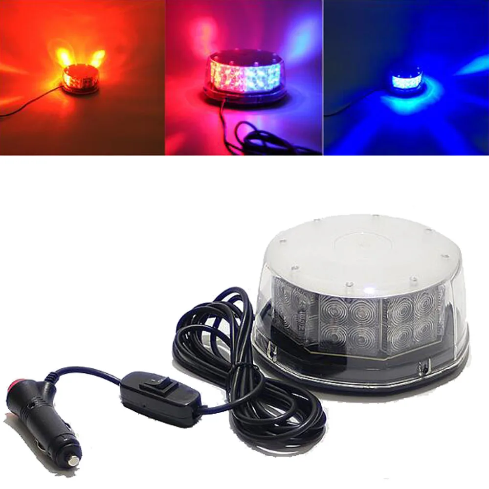 DC12V 24V Car LED Warning Police Light Strobe Light High Power Fog