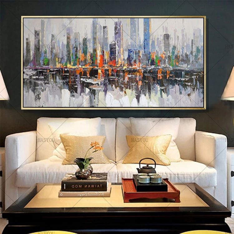 New-York-City-Picture-Hand-painted-Modern-Abstract-Oil-Painting-on-Canvas-for-Living-Room-Home (1)