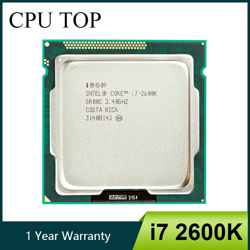 

intel Core i7 2600K 3.4GHz SR00C Quad-Core LGA 1155 CPU i7-2600K Processor