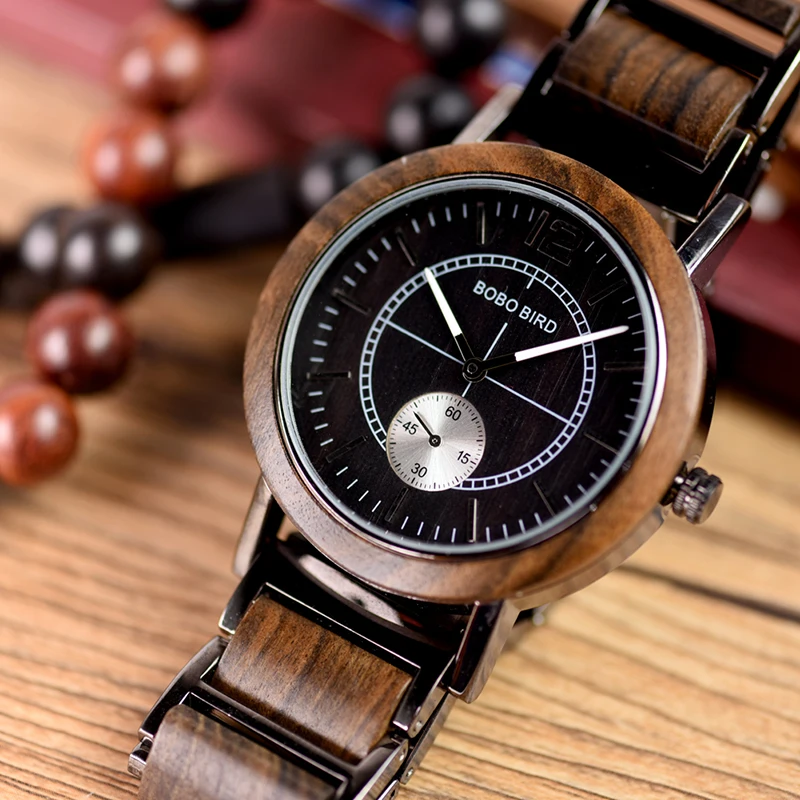 Les montres BOBO BIRD деревянные мужские часы лучший бренд класса люкс стильные женские кварцевые часы персонализированные подарки для пар