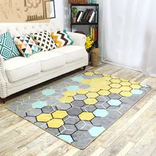 Модный современный металлический золотой ковер черный геометрический дверь спальни ковер для гостиной Tapete декоративный коврик 130x190 см