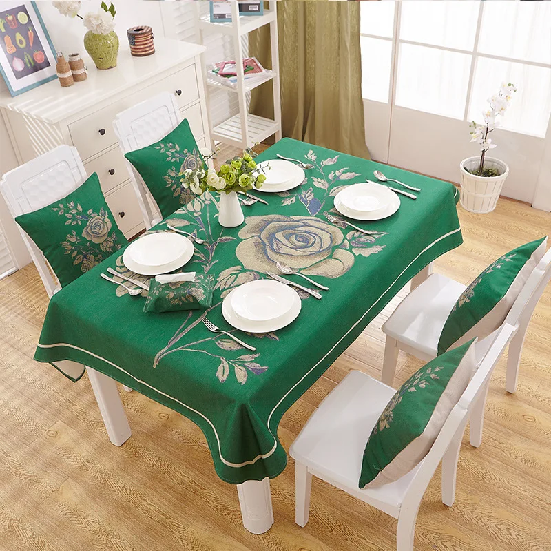 Linen TableCloths American Country Style 9Colors 3d Printed Nappe