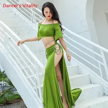 Лето Новое Прибытие Корея Модал 2 шт. Женская одежда для танцев Набор одежды Dance Show Черное костюмированное шоу