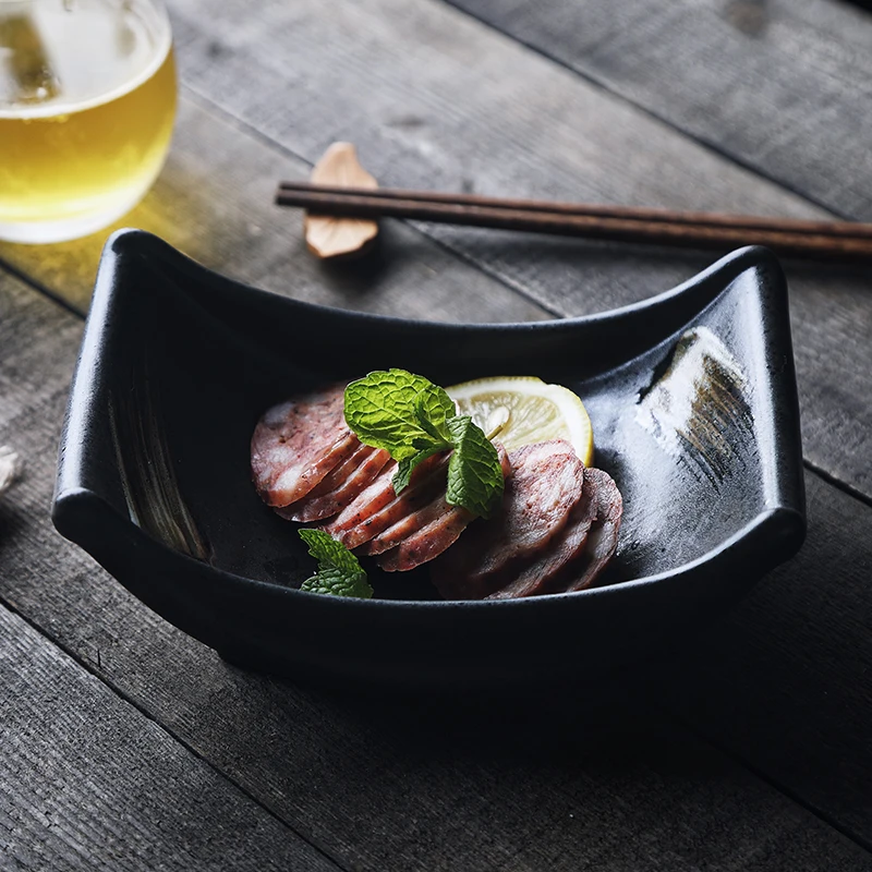 NIMITIME японский стиль керамическая Лодка Форма тарелка длинные суши сашими десерт Ресторан домашний отель обеденные тарелки Посуда