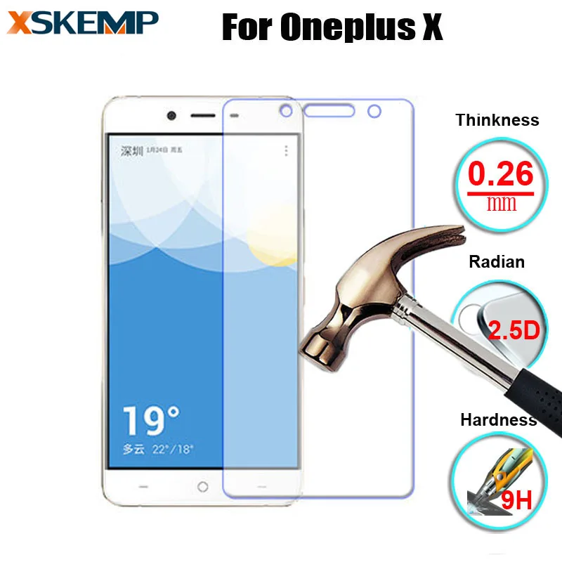 9H Real Anti Scratch Screen Protector For OnePlus X Tempered Glass Film