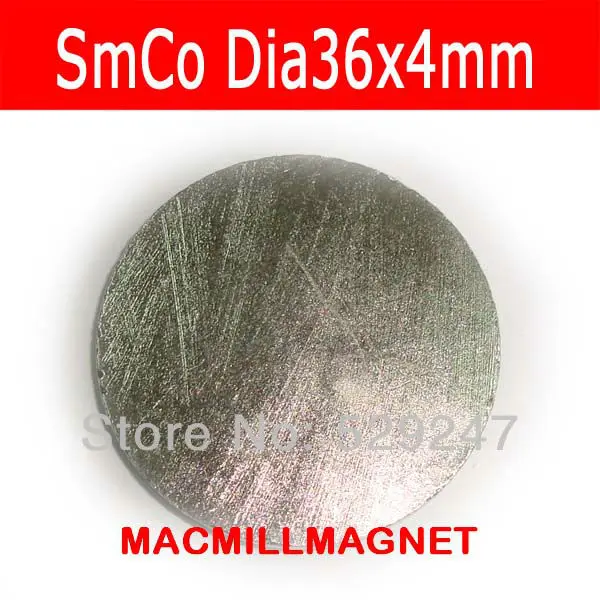 Бесплатная доставка dia36x4mm SmCo магнит 3 шт./упак. оптовая продажа высокая рабочая