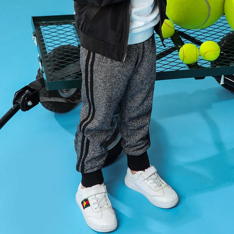 

Pioneer kids new patchwork sweatpants for boys fashion stylish children trousers quality boys pants joggers dark grey BZZ810027