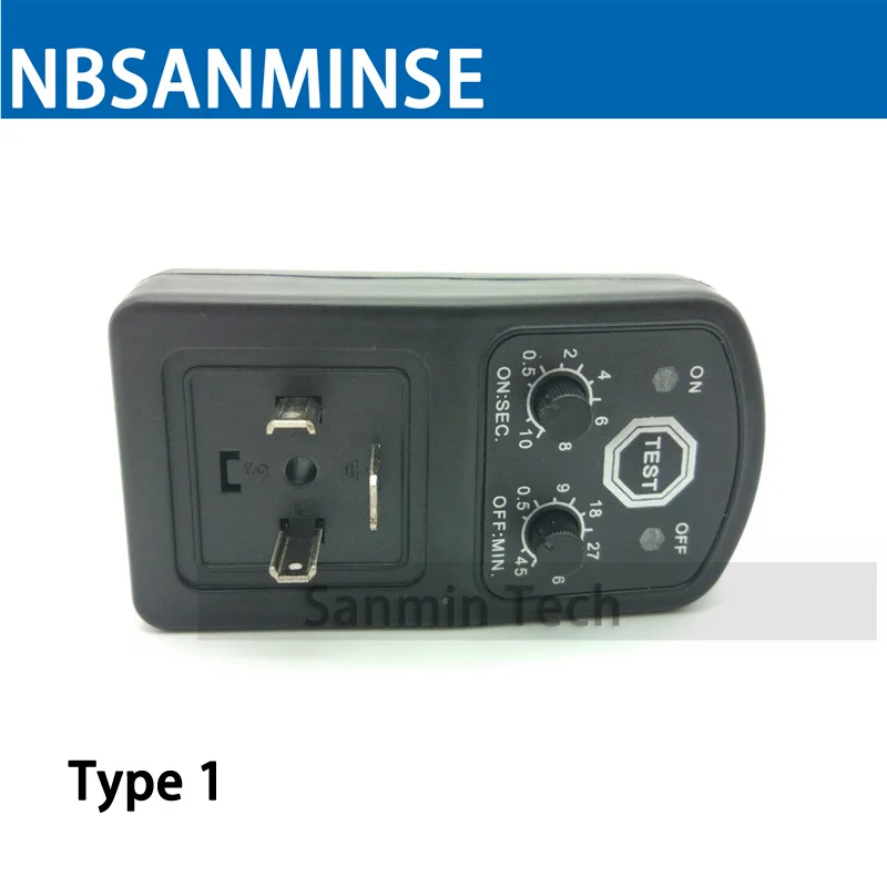 NBSANMINSE DSQ 24 V-240 V Воздушный электромагнитный клапан подключение электронный таймер пневматический клапан Таймер катушки клапана