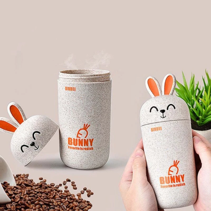 Моя детская бутылка для воды мультфильм кролик посуда для чая, кофе, молока Сладкий животных печати ребенок день рождения милые подарки