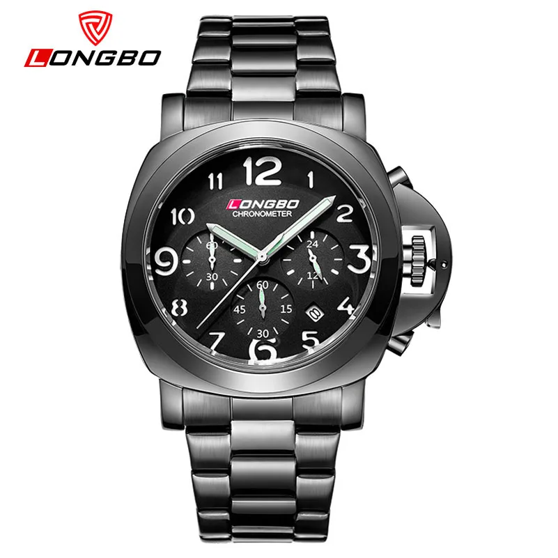 

LONGBO Luxury Men Watches Quartz Watch 3ATM Waterproof Clock Wristwatch Men Business Watch Relogio Masculino Relojes Hombre