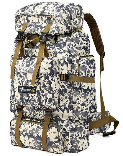 70L тактическая Сумка Molle военный рюкзак для альпинизма мужские дорожные уличные спортивные сумки рюкзаки для пешего туризма охоты кемпинга Рюкзак - Цвет: ACU digital