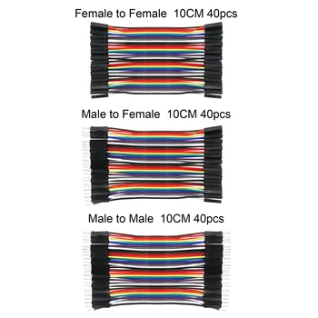

Dupont line 120pcs 10cm Male to Male+Male to Female+Female to Female Jumper Wire Dupont Cable for Arduino