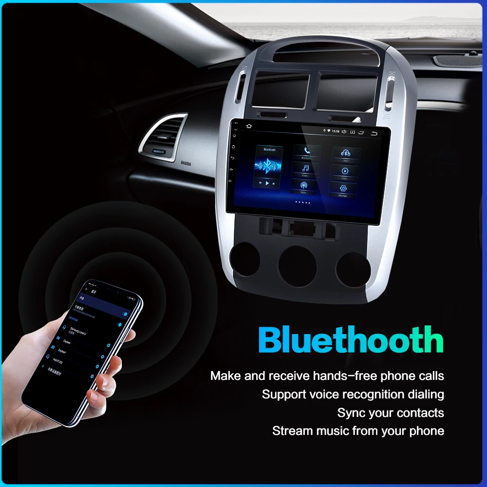 Best Dasaita 9" IPS Screen Car Auto Android 9.0 for Kia Cerato Radio 2007 2008 Radio 1024*600 Car Stereo GPS 64GB ROM 3
