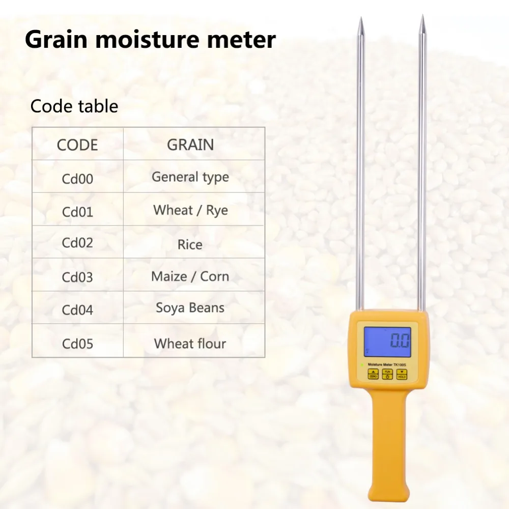 Digital moisture meter Portable Grain Moisture Meter TK100S use for
