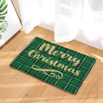 

Merry Christmas Anti-Slip Waterproof Door Mat Christmas Deer Letter Elk Patterned Doormatst Carpets Bedroom Rugs Kitchen Mats
