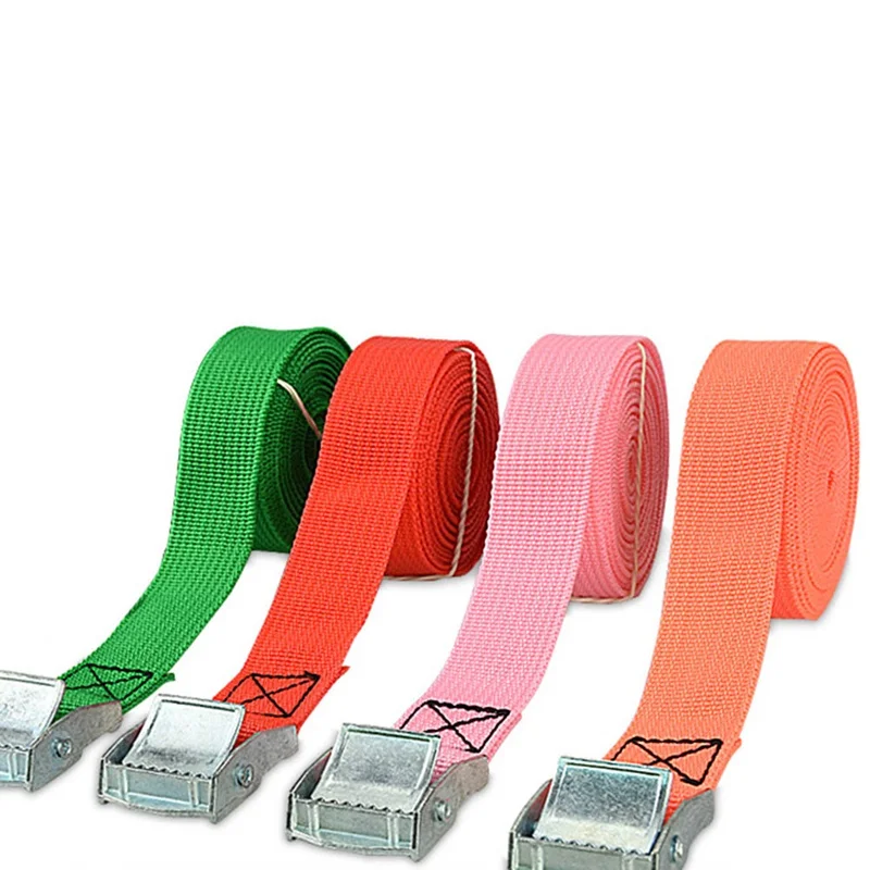 

1 Meter Buckle Tie-Down Belt Cargo Straps for Car Motorcycle Bike With Metal Buckle Tow Rope Strong Ratchet Belt for Luggage Bag