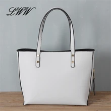 Casual Solid Beach Women Tote Bag Simple Large Shoulder Bags Fashion European and American Style Female Leather Handbags Rivet