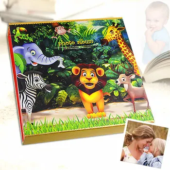 

600pcs Baby Memory Photo Album Insert Picture Kid Journal Photography Books Hold 5 6 7 Inch Pictures Cute Lion Animal Cover