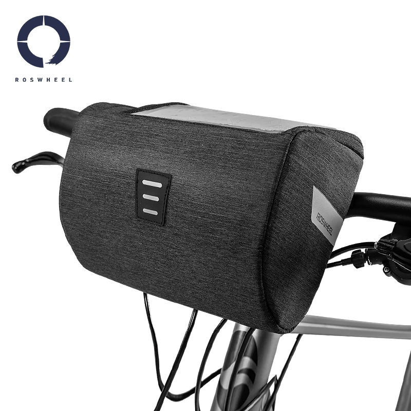 ROSWHEEL горная дорога велосипедная сумка на руль водостойкий сенсорный экран езда на велосипеде рюкзак велосипедиста для карты или мобильного телефона