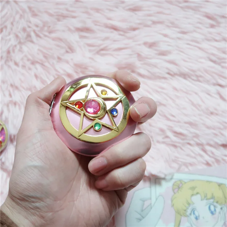 Японский Амин Сейлор Мун лунный свет памяти серии кристалл звезда косметический макияж сложенный зеркальный чехол коробка Косплей Подарки