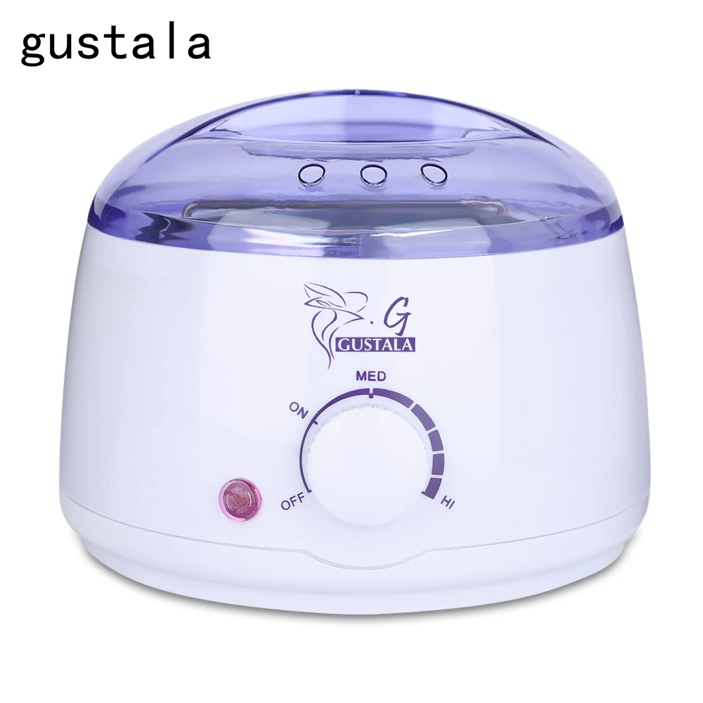 Продажа Gustala Профессиональный Теплее Нагреватель Воска мини спа рук Эпилятор ноги парафин Перезаряжаемые тело машины для депиляции волос
